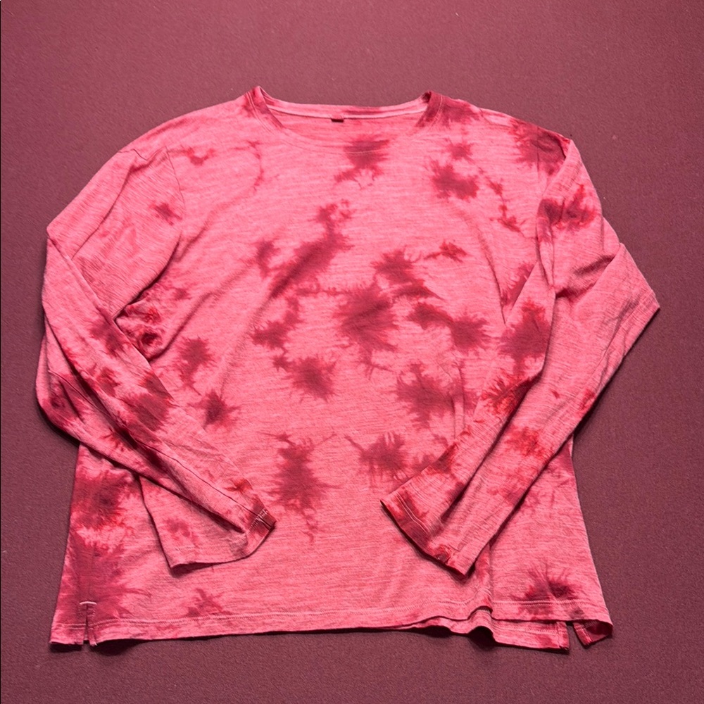 Lululemon Athletica Pink Graphic Long Sleeve Sweatshirt
